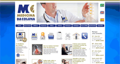 Desktop Screenshot of medicinadacoluna.com