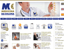 Tablet Screenshot of medicinadacoluna.com